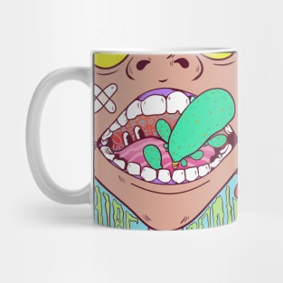 Super dope mouthful of dreamland cartoon illustration Mug